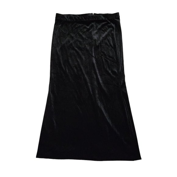 Frame New Velvet Black Long Maxi Skirt Large NWOT